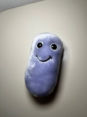 Danisco Biotech Promotional Plush Purple Bean Mascot Science Advertising Kitsch